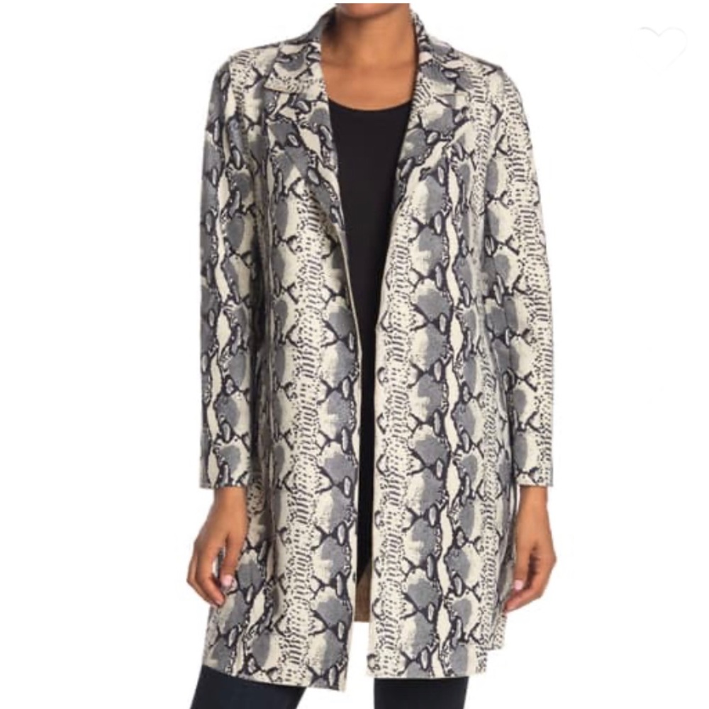 🆕 Love Token animal Print Faux Suede Jacket size large